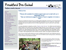 Tablet Screenshot of freshfordpreschool.co.uk
